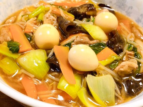 野菜たっぷり♡野菜あんかけラーメン